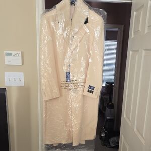 Men's Classic Cream Trench Coat